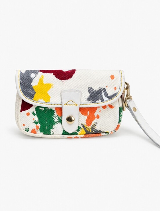 Dooney & Bourke Handbags - Dooney And Bourke Paint-Splatter Canvas Wristlet - Multicolor